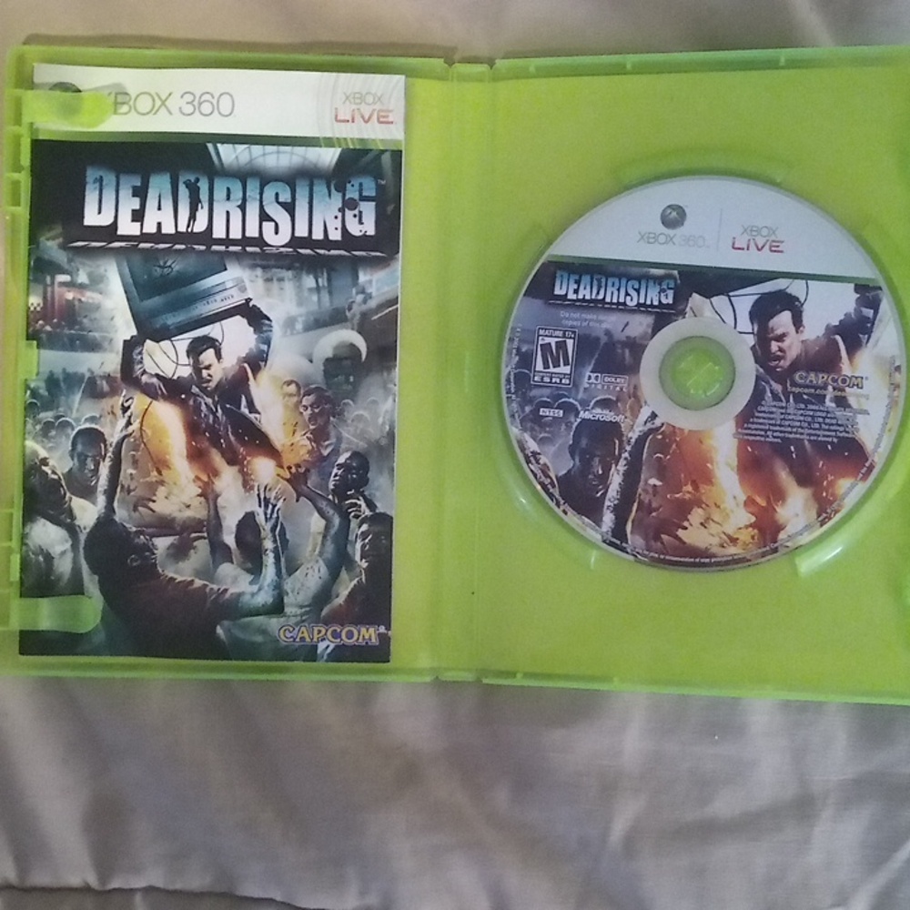 DEADRISING XBOX 360 Video Game 2006 Y2K Capcom/Microsoft PLAYS FINE M For Mature